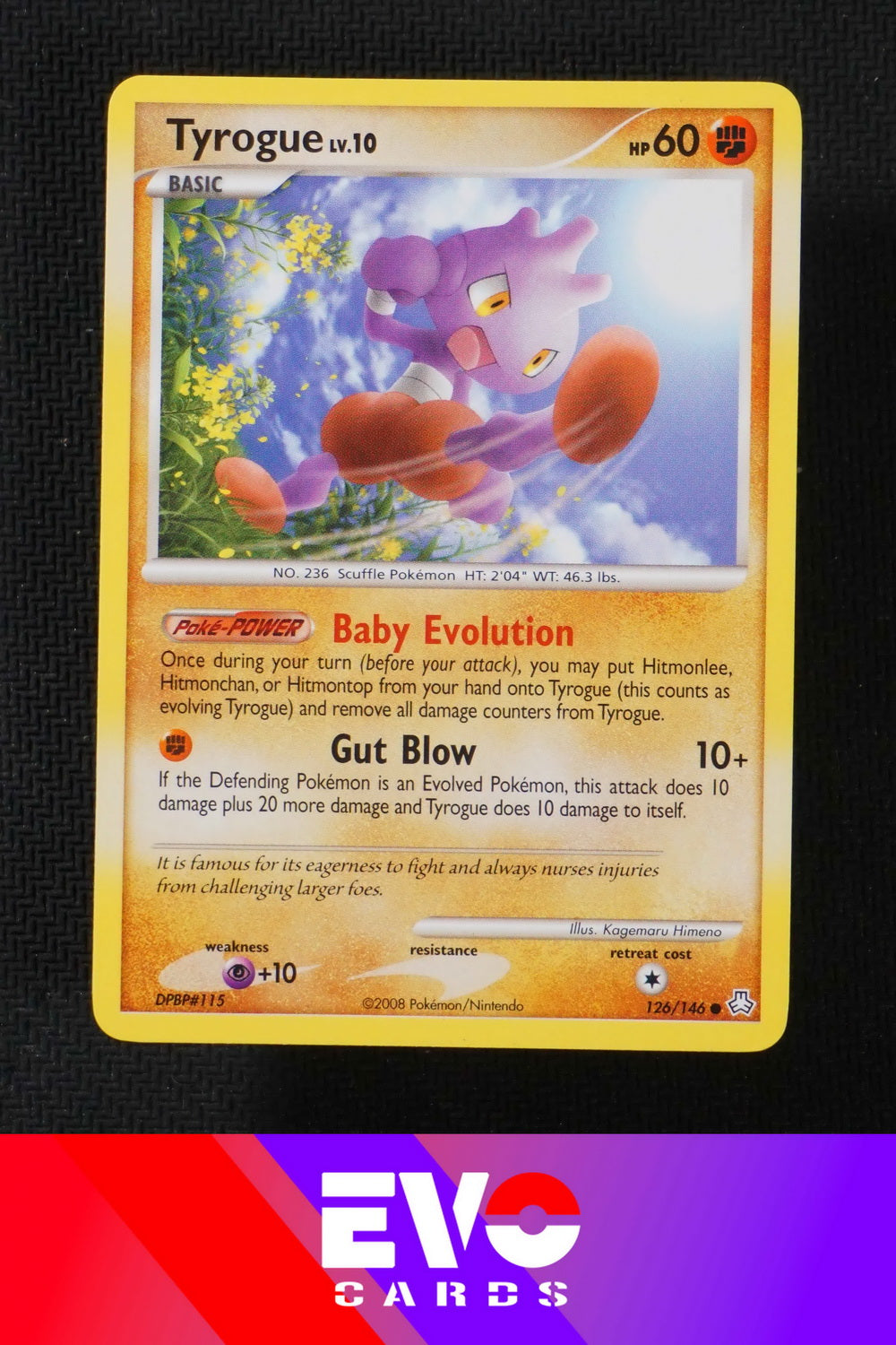 Tyrogue 126/146 - Legends Awakened - Near Mint