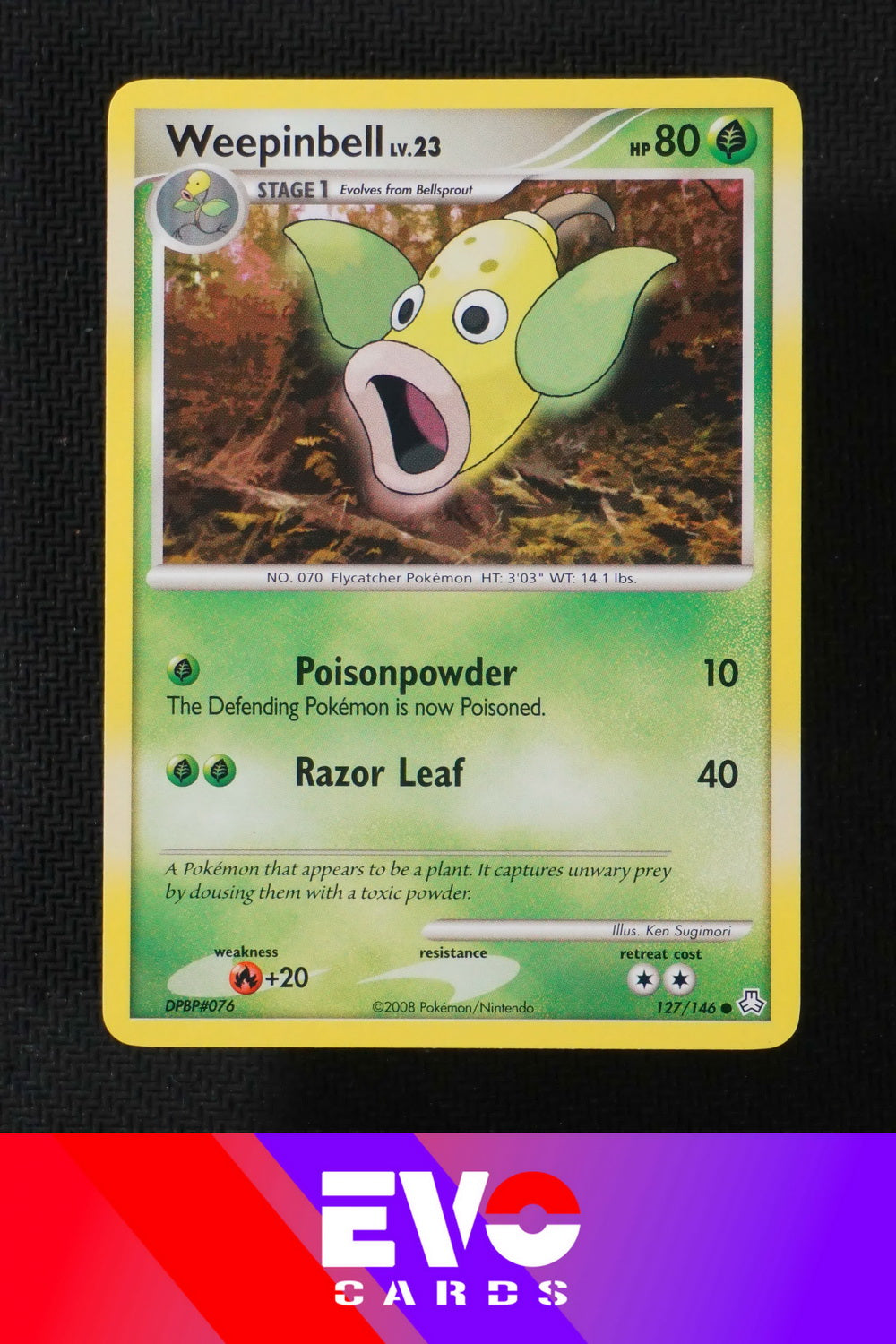 Weepinbell 127/146 - Legends Awakened - Near Mint Weepinbell 127/146 - Legends Awakened - Near Mint