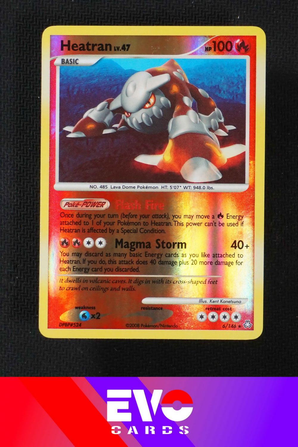 Heatran 6/146 - Legends Awakened - Reverse Holo - Excellent