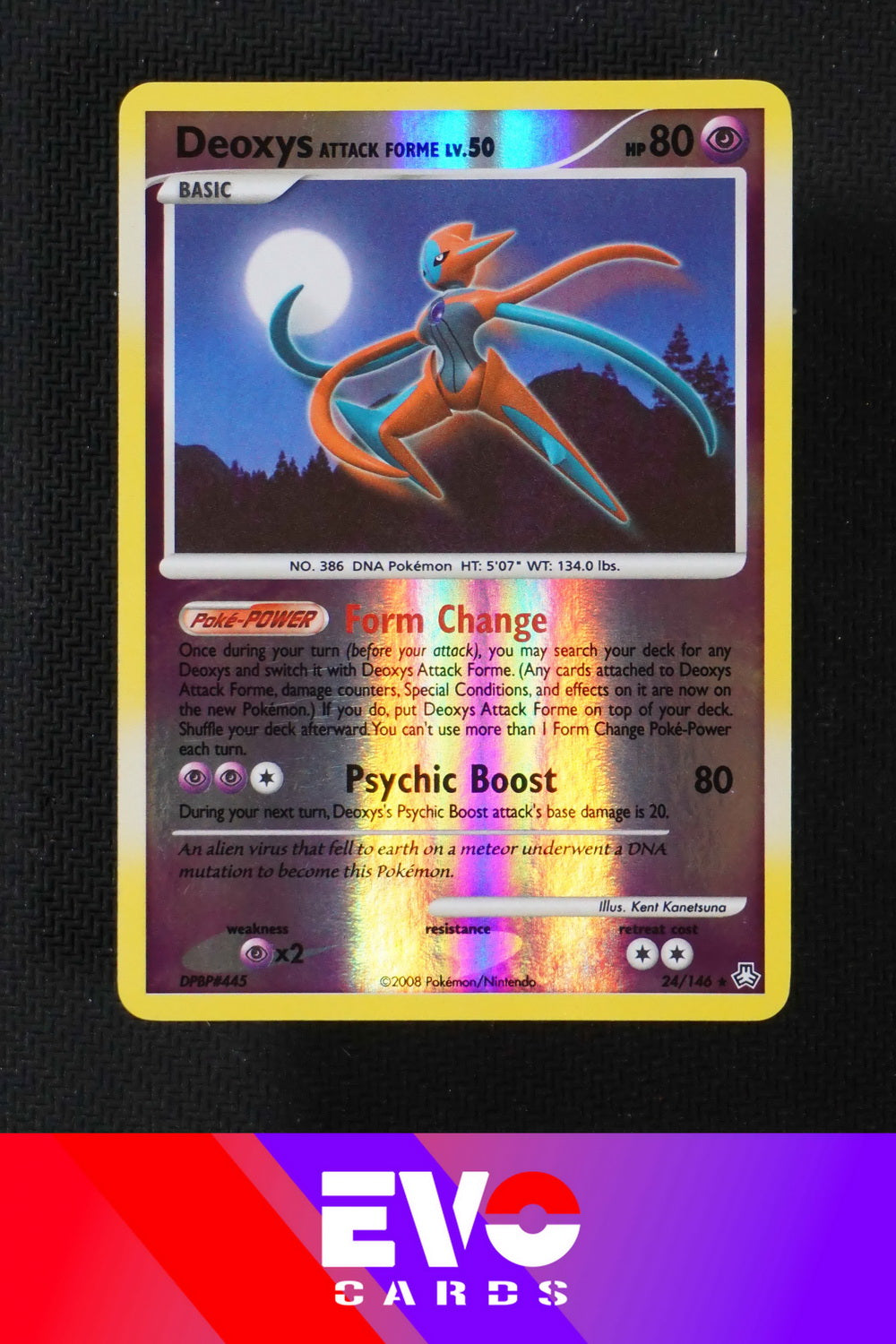 Deoxys 24/146 - Legends Awakened - Reverse Holo - Excellent