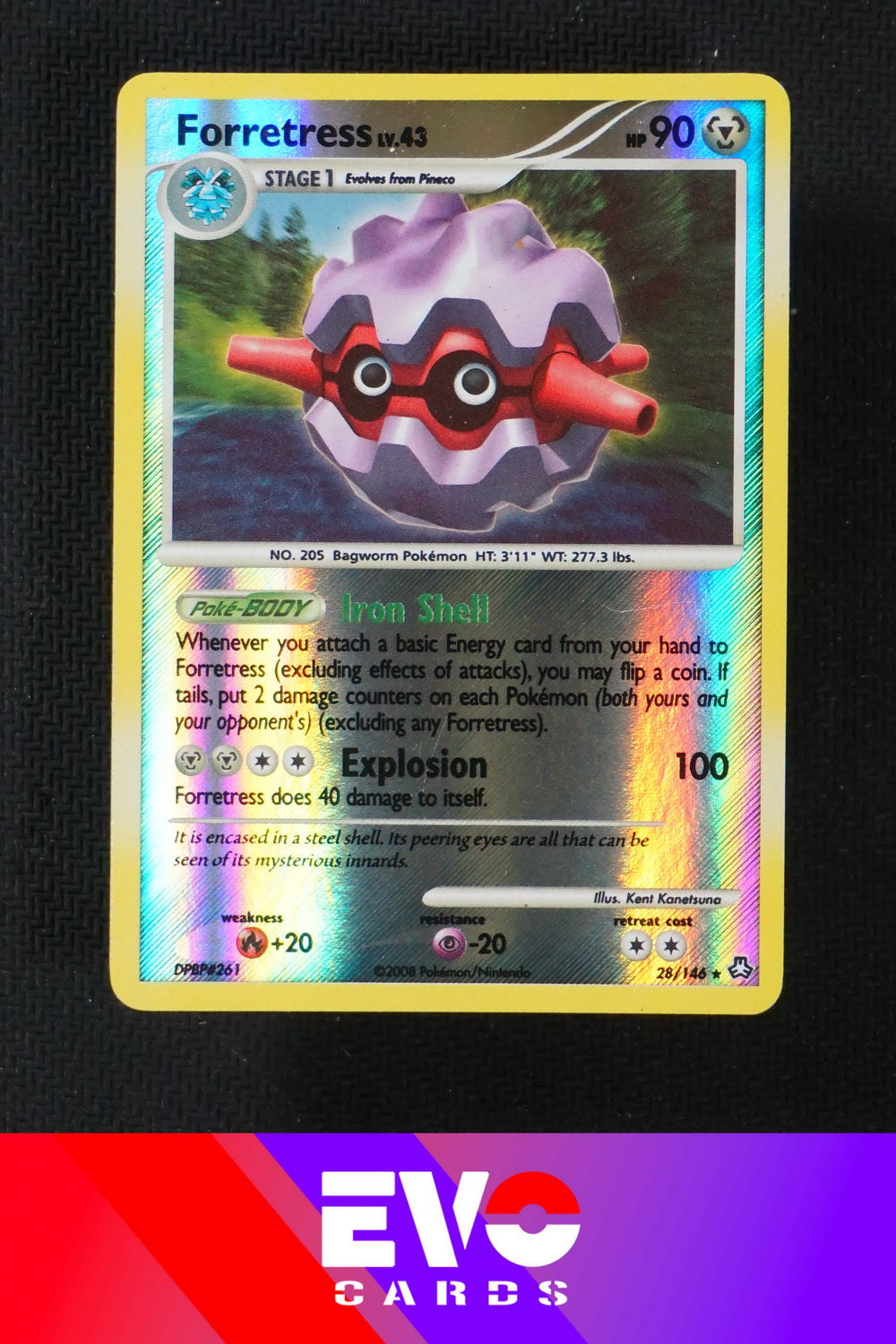 Forretress 28/146 - Legends Awakened - Reverse Holo - Excellent