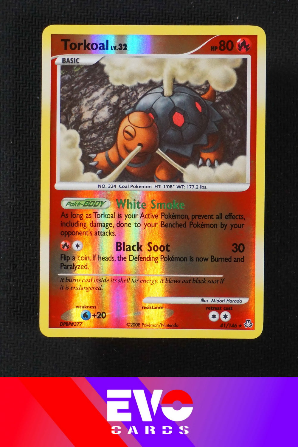 Torkoal 41/146 - Legends Awakened - Reverse Holo - Excellent