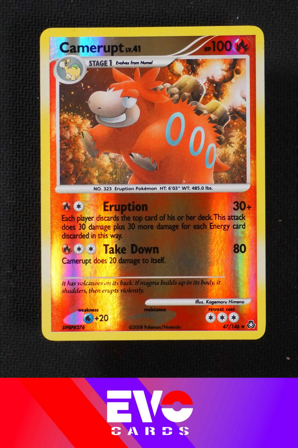 Camerupt 47/146 - Legends Awakened - Reverse Holo - Excellent