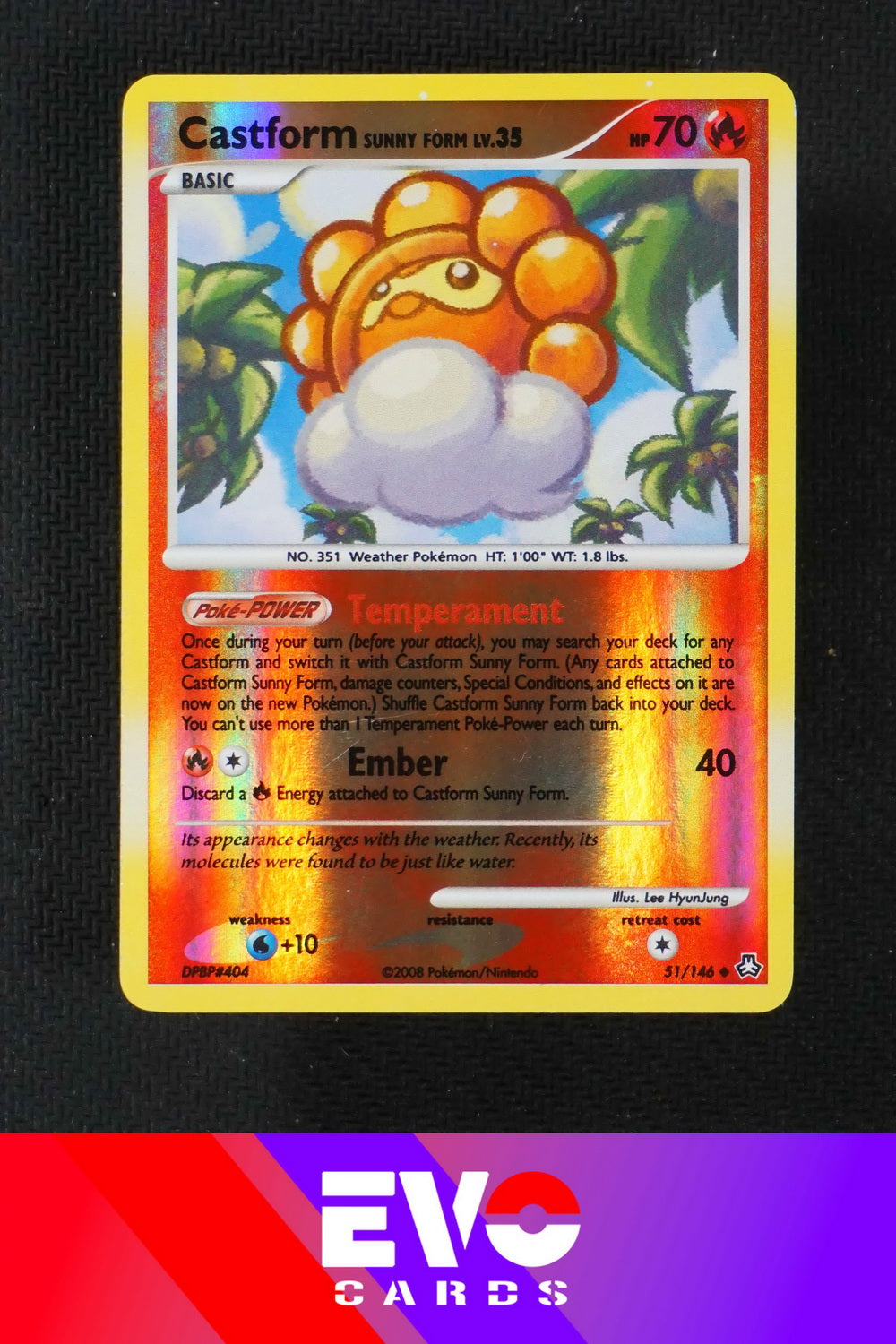 Castform 51/146 - Legends Awakened - Reverse Holo - Excellent