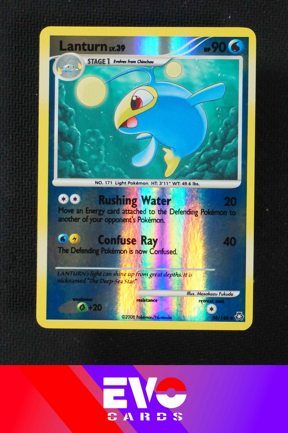 Lanturn 58/146 - Legends Awakened - Reverse Holo - Excellent