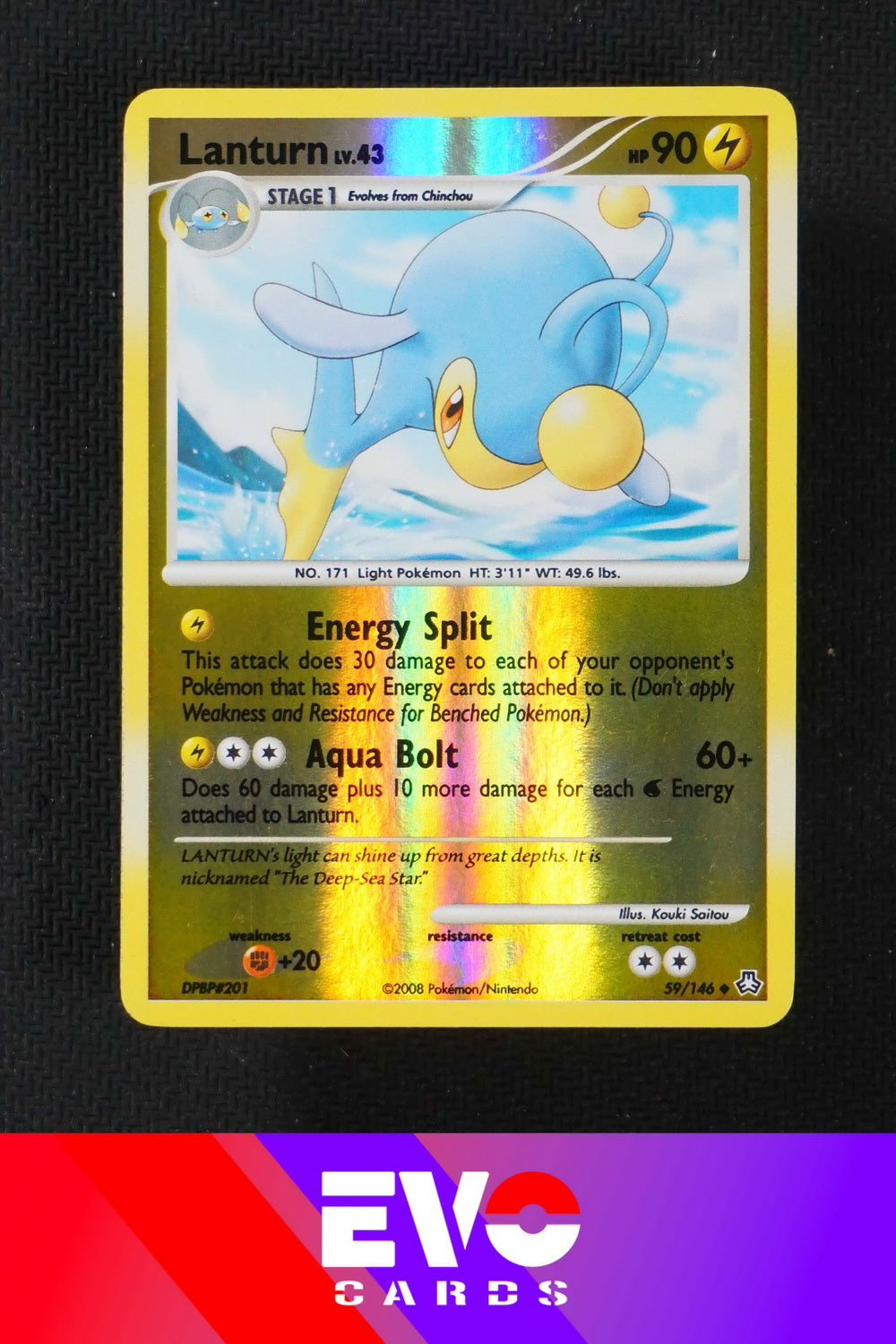 Lanturn 59/146 - Legends Awakened - Reverse Holo - Excellent