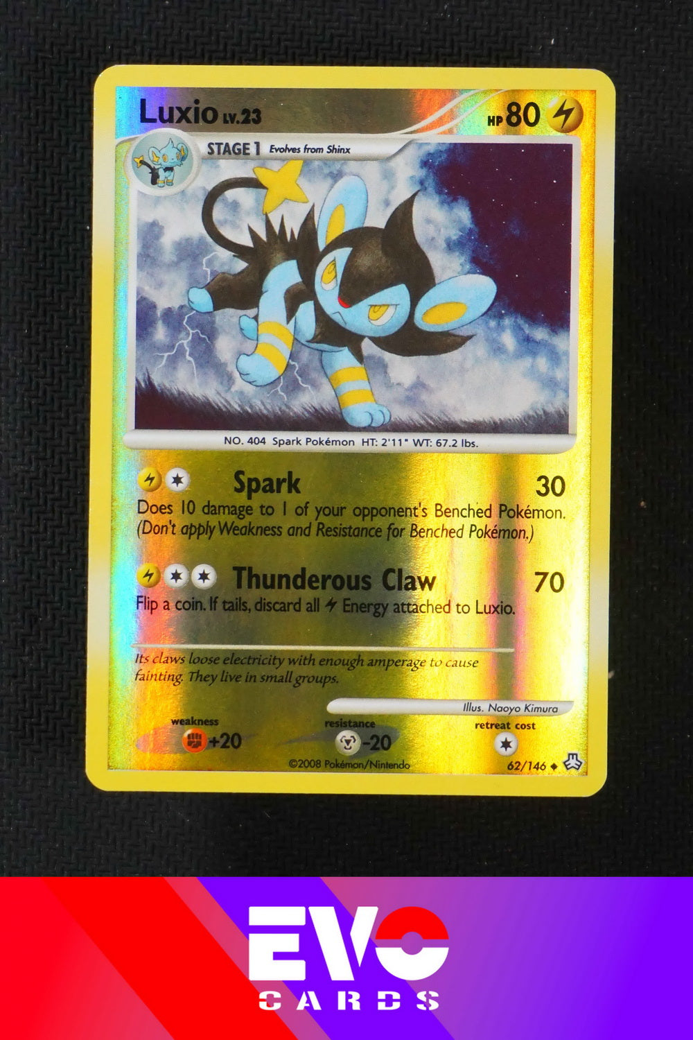 Luxio 62/146 - Legends Awakened - Reverse Holo - Excellent