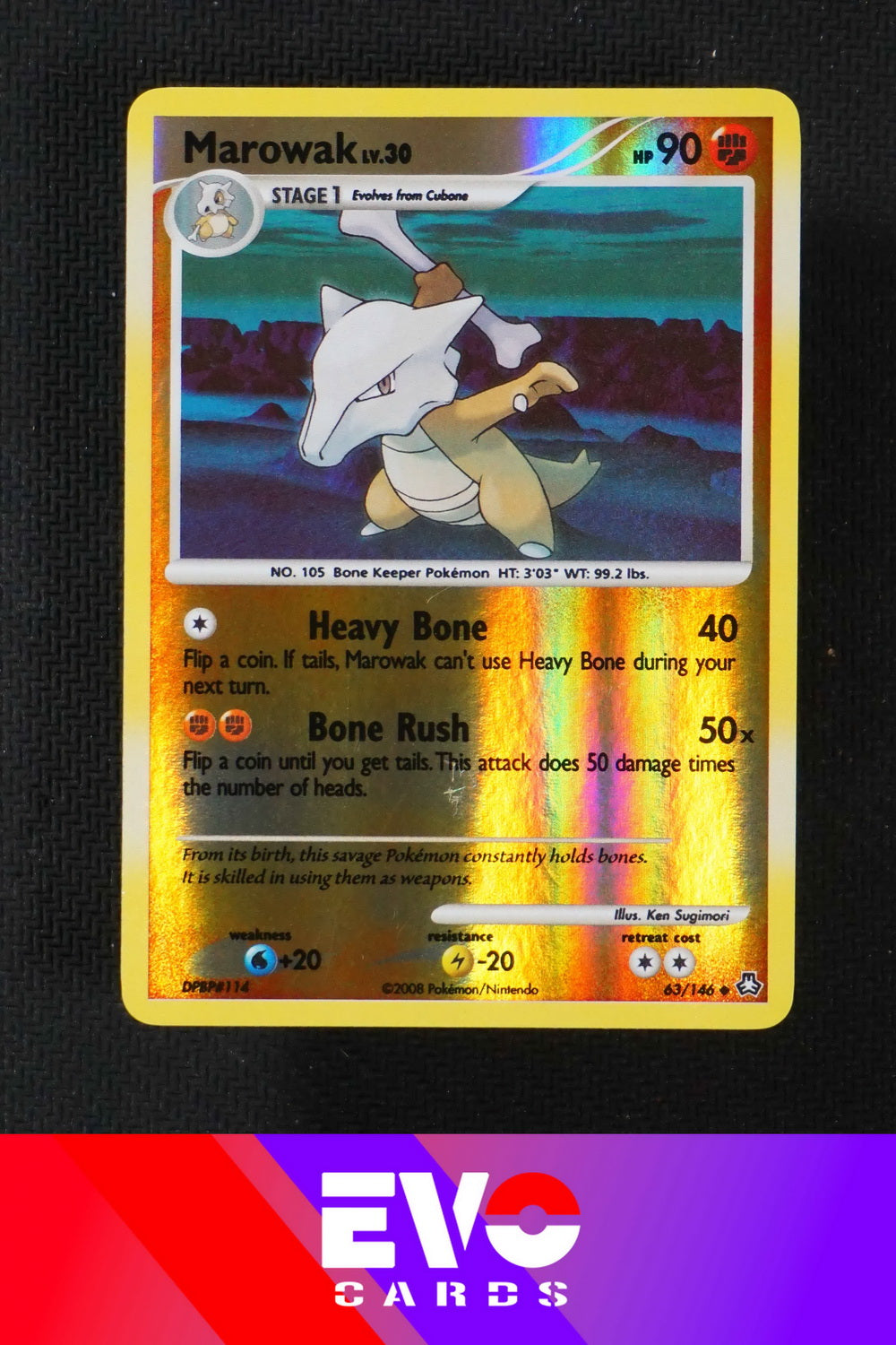 Marowak 63/146 - Legends Awakened - Reverse Holo - Excellent