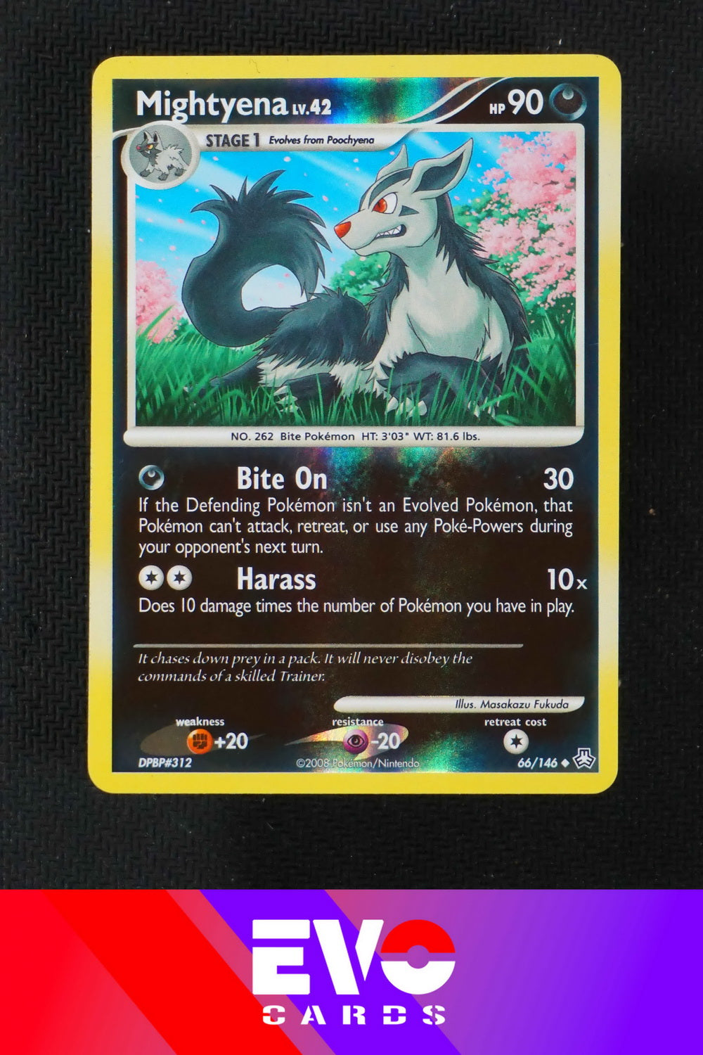 Mightyena 66/146 - Legends Awakened - Reverse Holo - Excellent