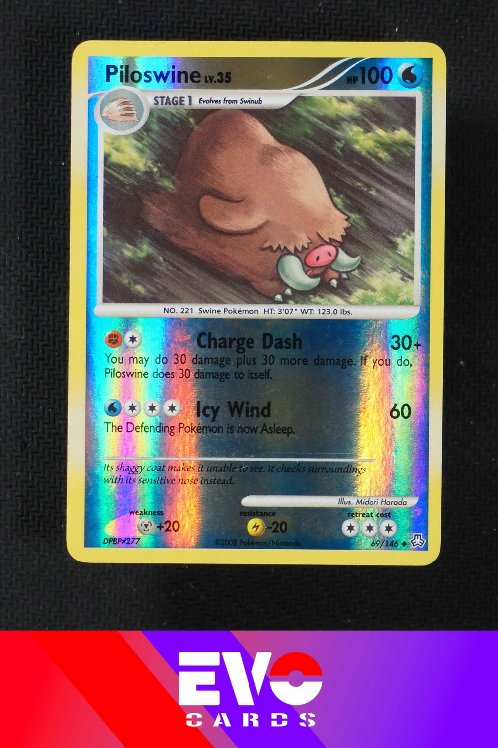 Piloswine 69/146 - Legends Awakened - Reverse Holo - Excellent