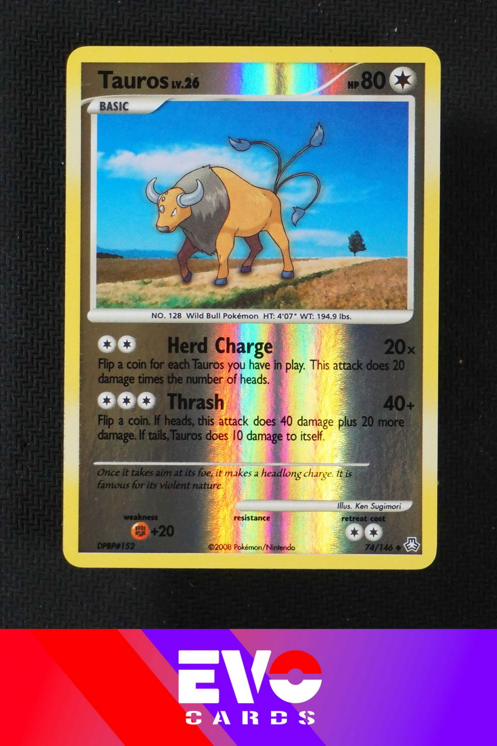 Tauros 74/146 - Legends Awakened - Reverse Holo - Excellent