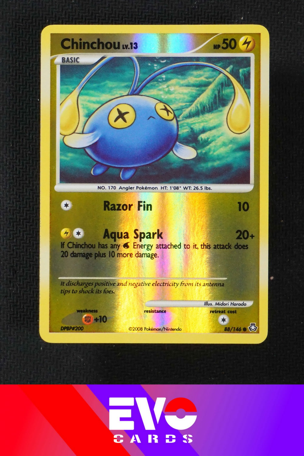 Chinchou 88/146 - Legends Awakened - Reverse Holo - Near Mint