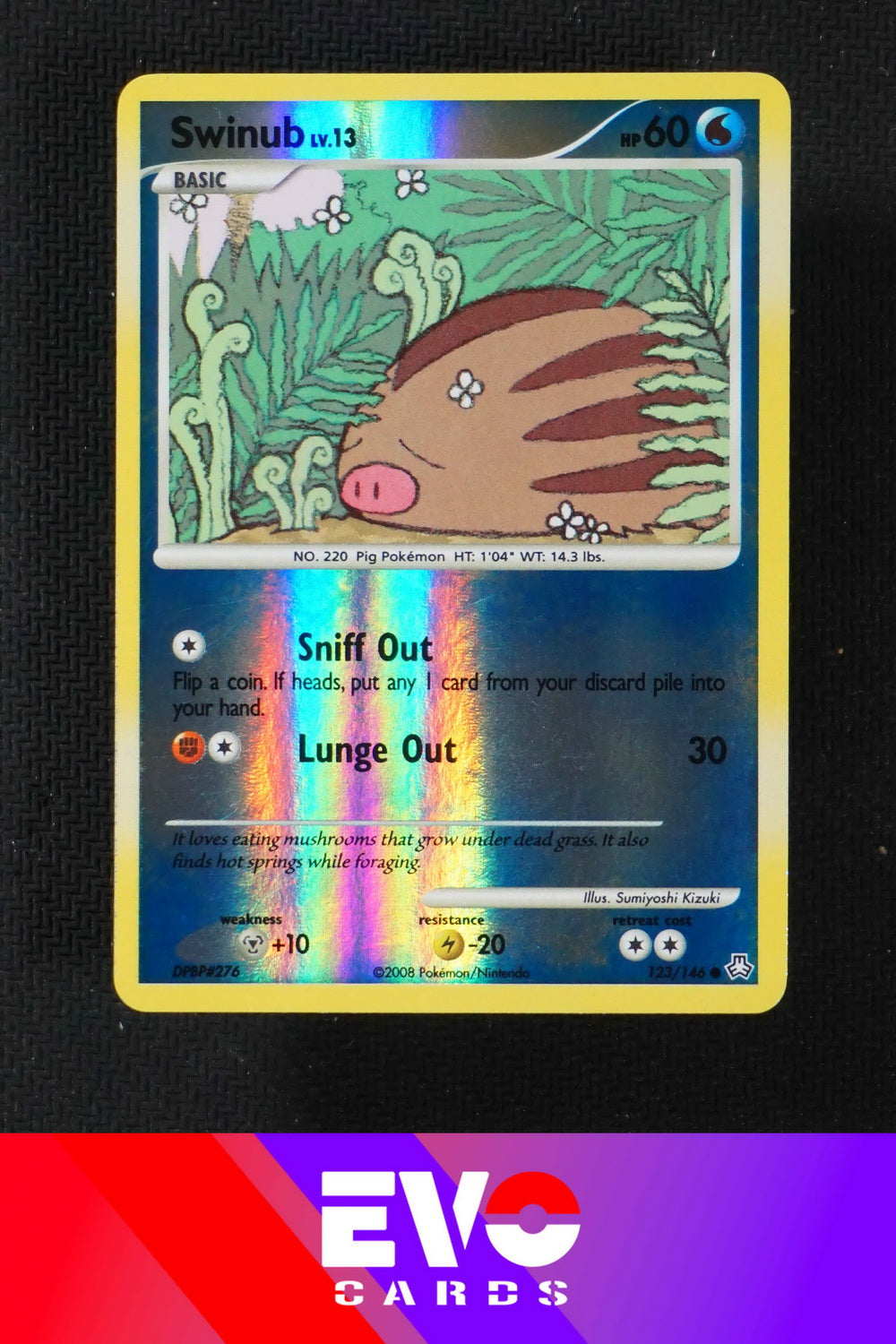 Swinub 123/146 - Legends Awakened - Reverse Holo - Excellent