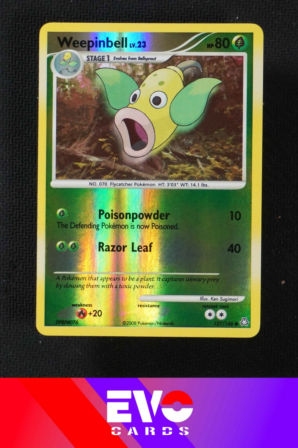 Weepinbell 127/146 - Legends Awakened - Reverse Holo - Excellent
