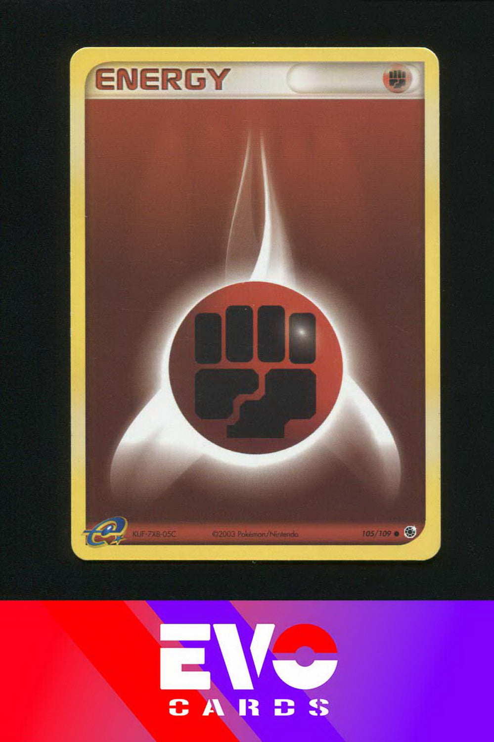 Fighting Energy 105/109 - ex Ruby & Sapphire - E - Excellent