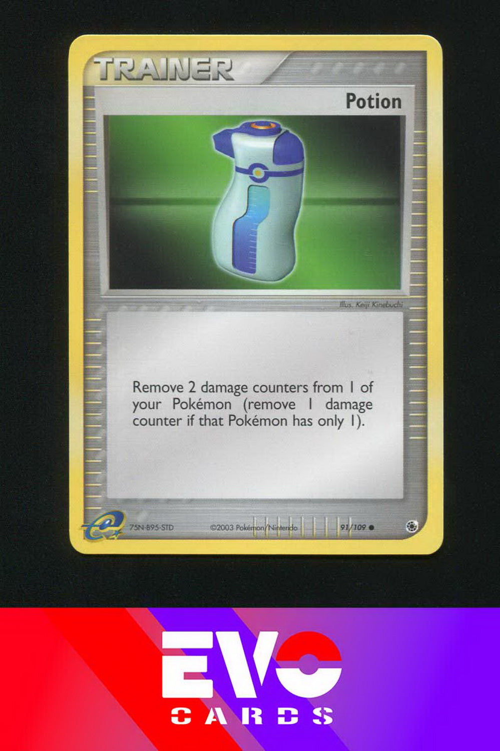 pokemon cards opening Potion 91/109 - ex Ruby & Sapphire - E