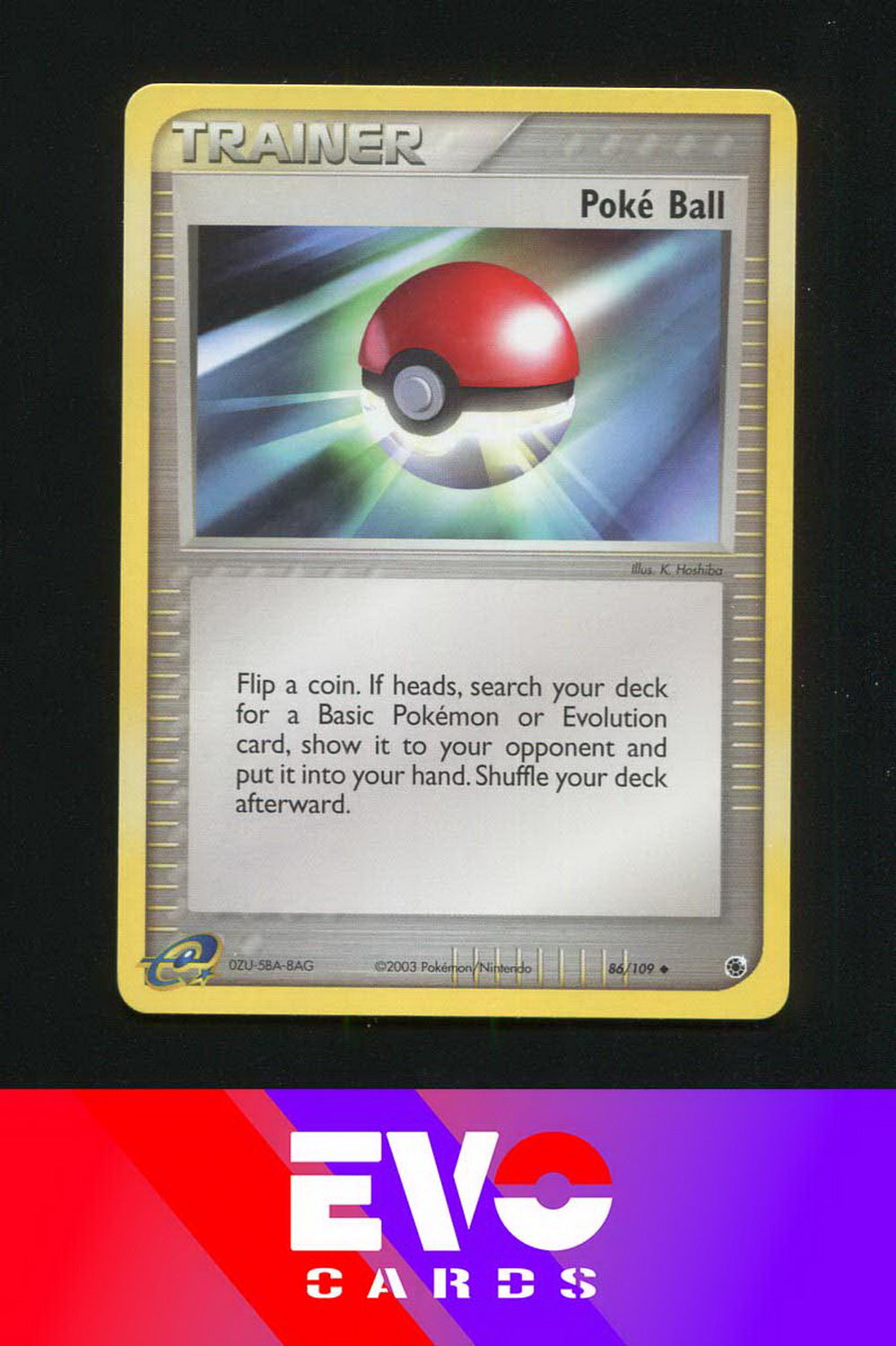 Poke Ball 86/109 - ex Ruby & Sapphire - Near Mint