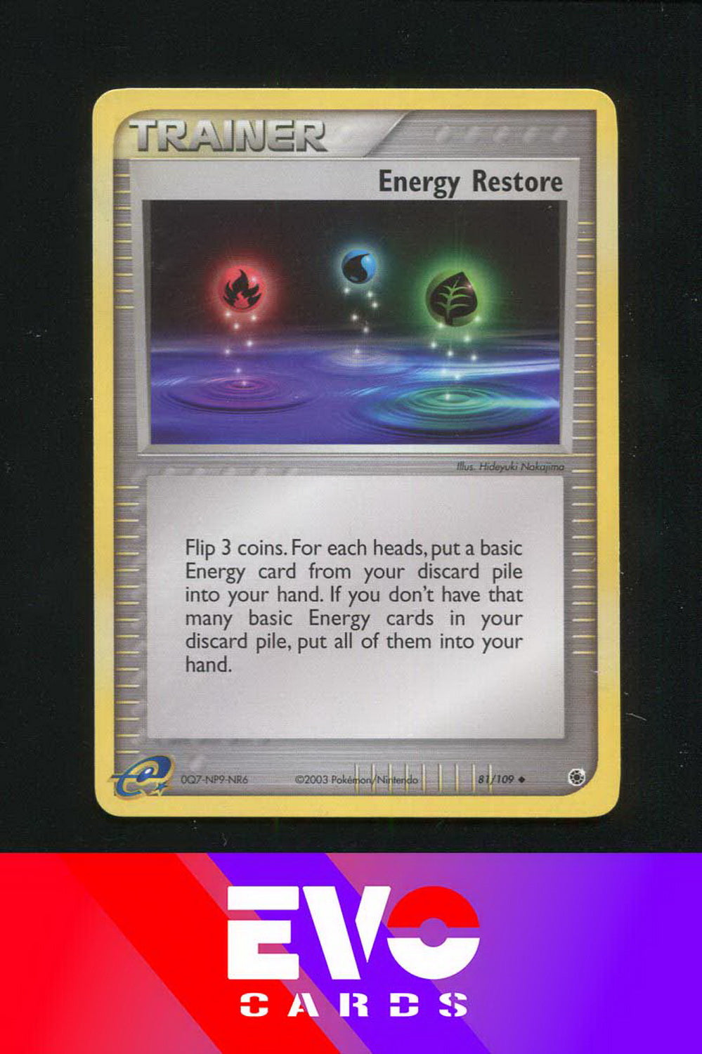Energy Restore 81/109 - ex Ruby & Sapphire - Near Mint