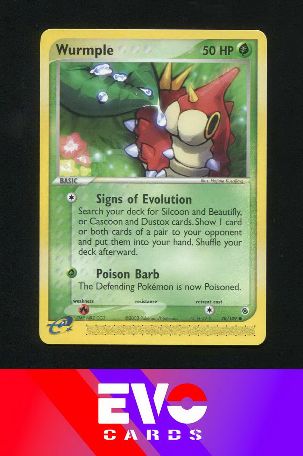 Wurmple 78/109 - ex Ruby & Sapphire - Near Mint