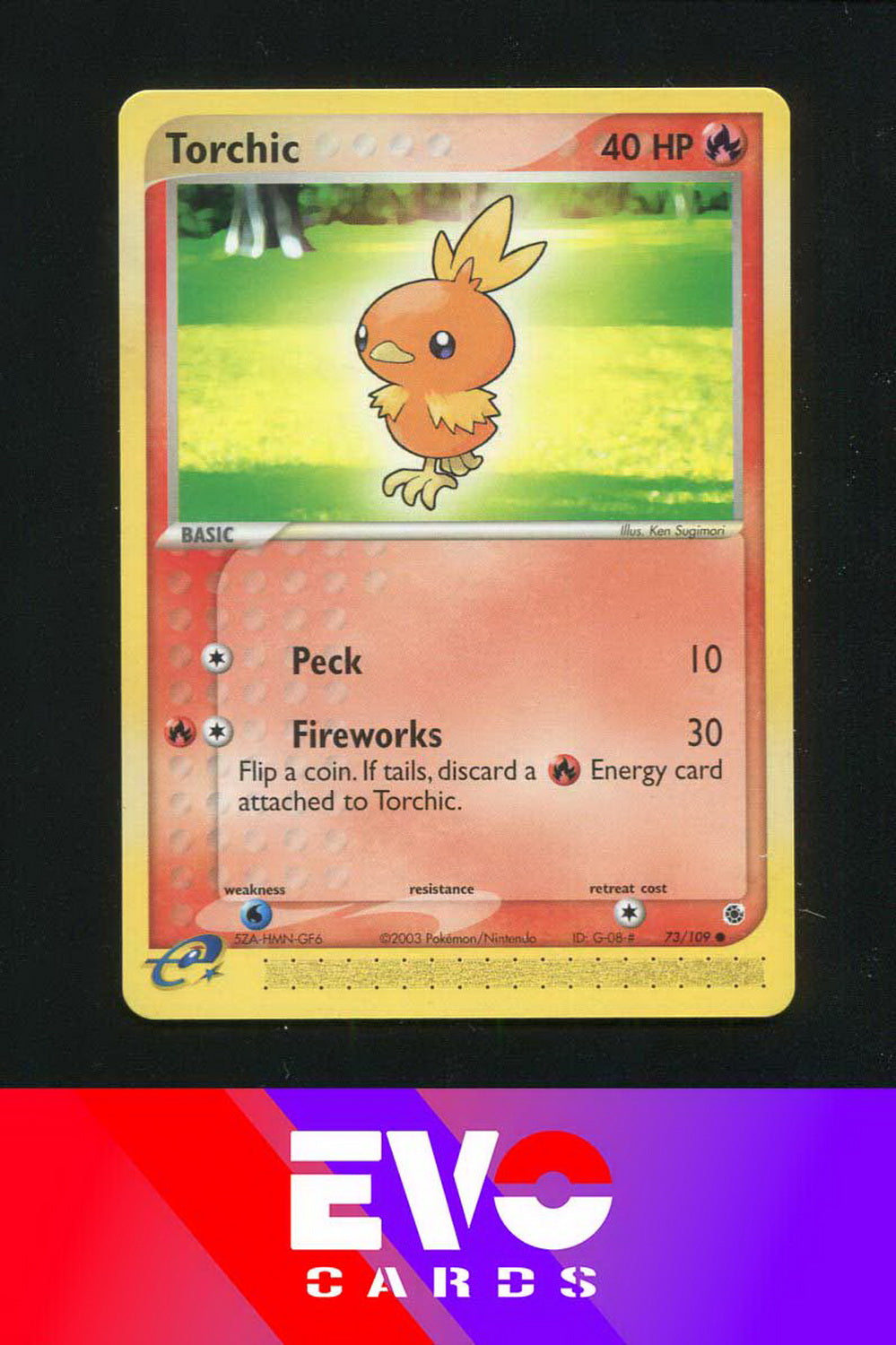 Torchic 83/109 - ex Ruby & Sapphire - Near Mint