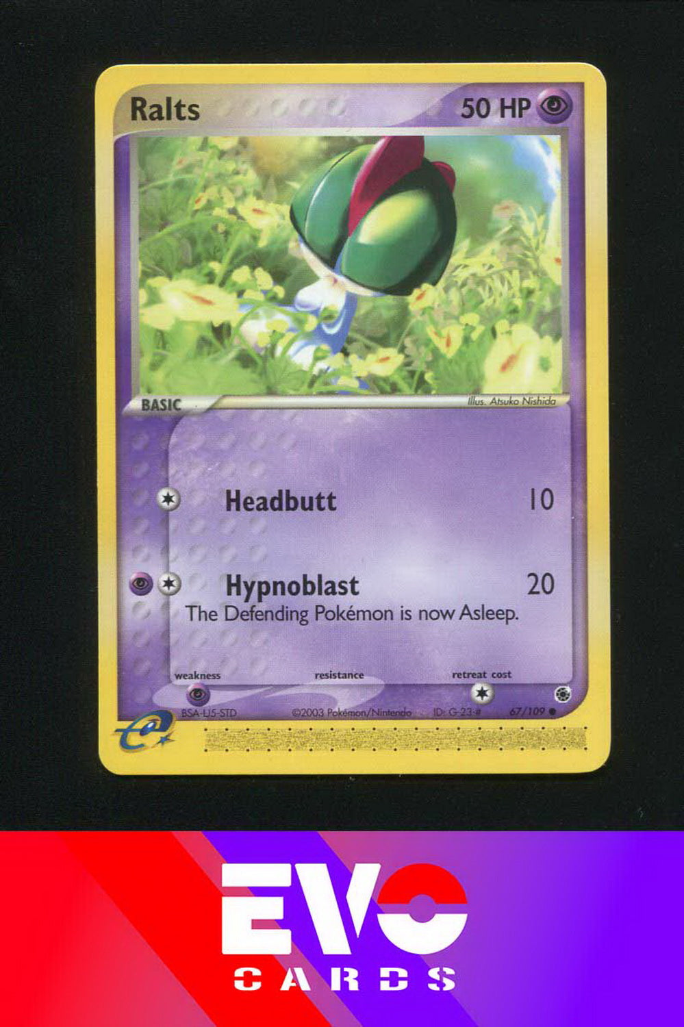 Ralts 67/109 - ex Ruby & Sapphire - Near Mint