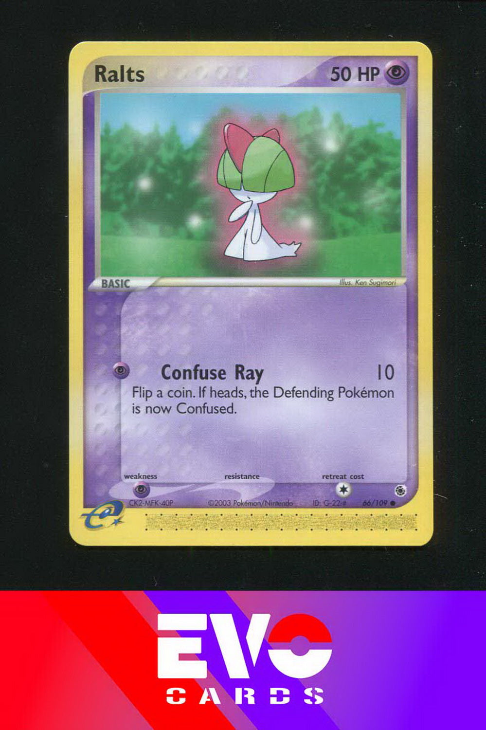 Ralts 66/109 - ex Ruby & Sapphire - Near Mint
