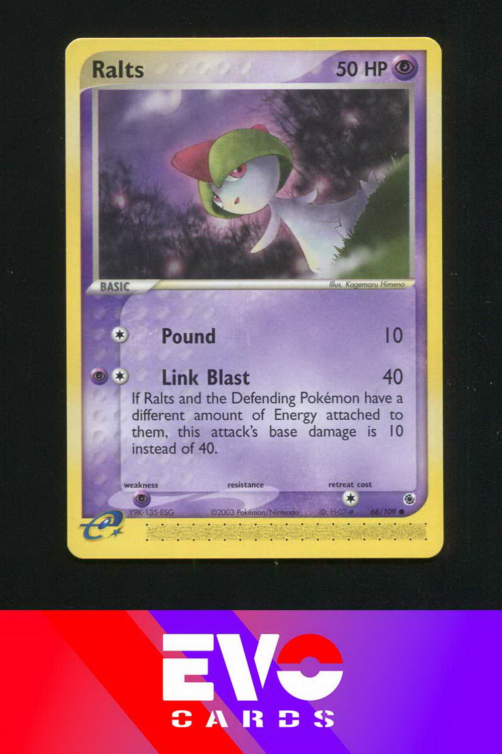 Ralts 68/109 - ex Ruby & Sapphire - Near Mint