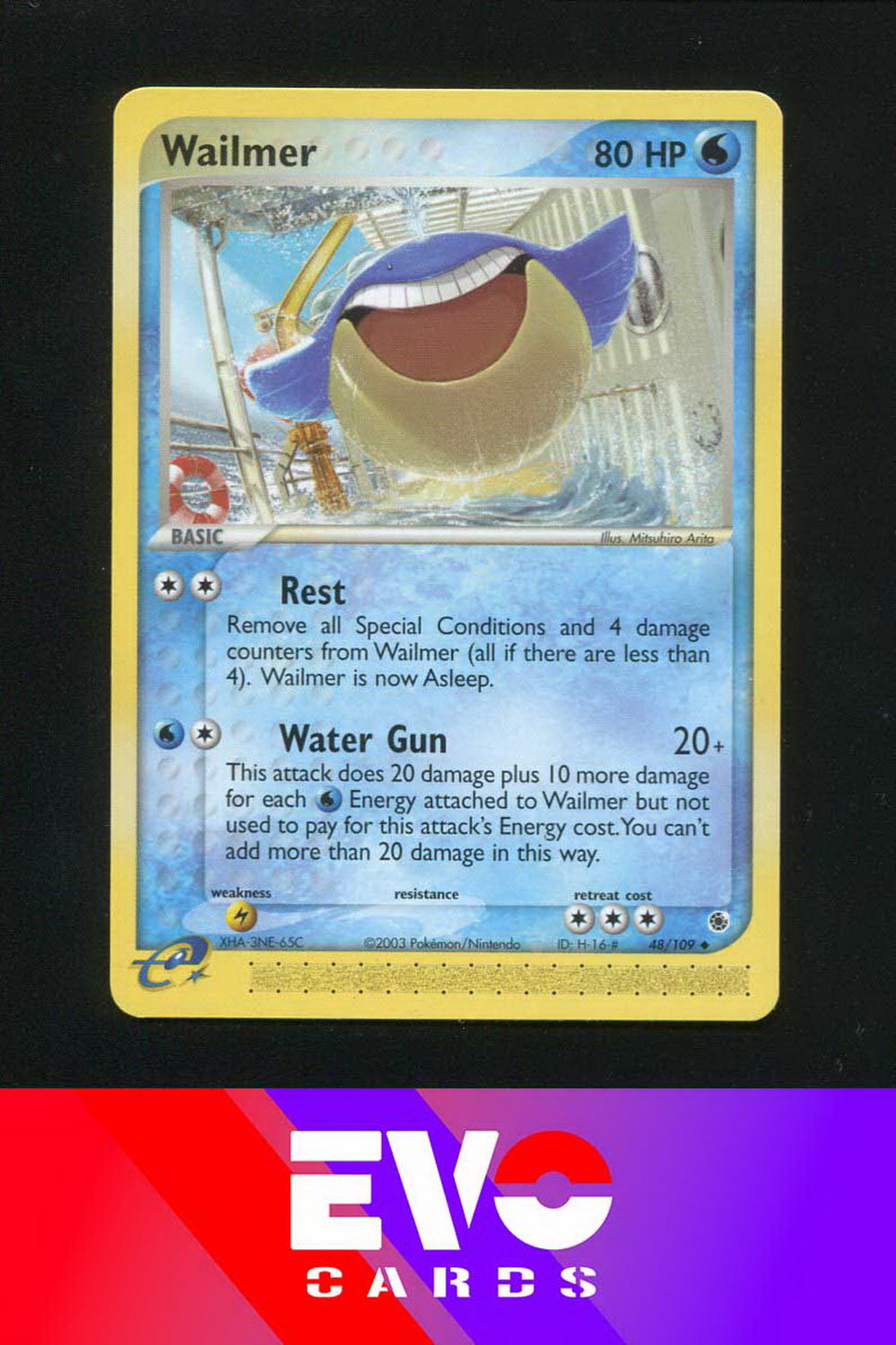 Wailmer 48/109 - ex Ruby & Sapphire - Near Mint Wailmer 48/109 - ex Ruby & Sapphire - Near Mint