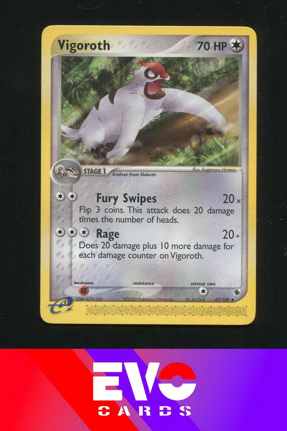 Vigoroth 47/109 - ex Ruby & Sapphire - Near Mint