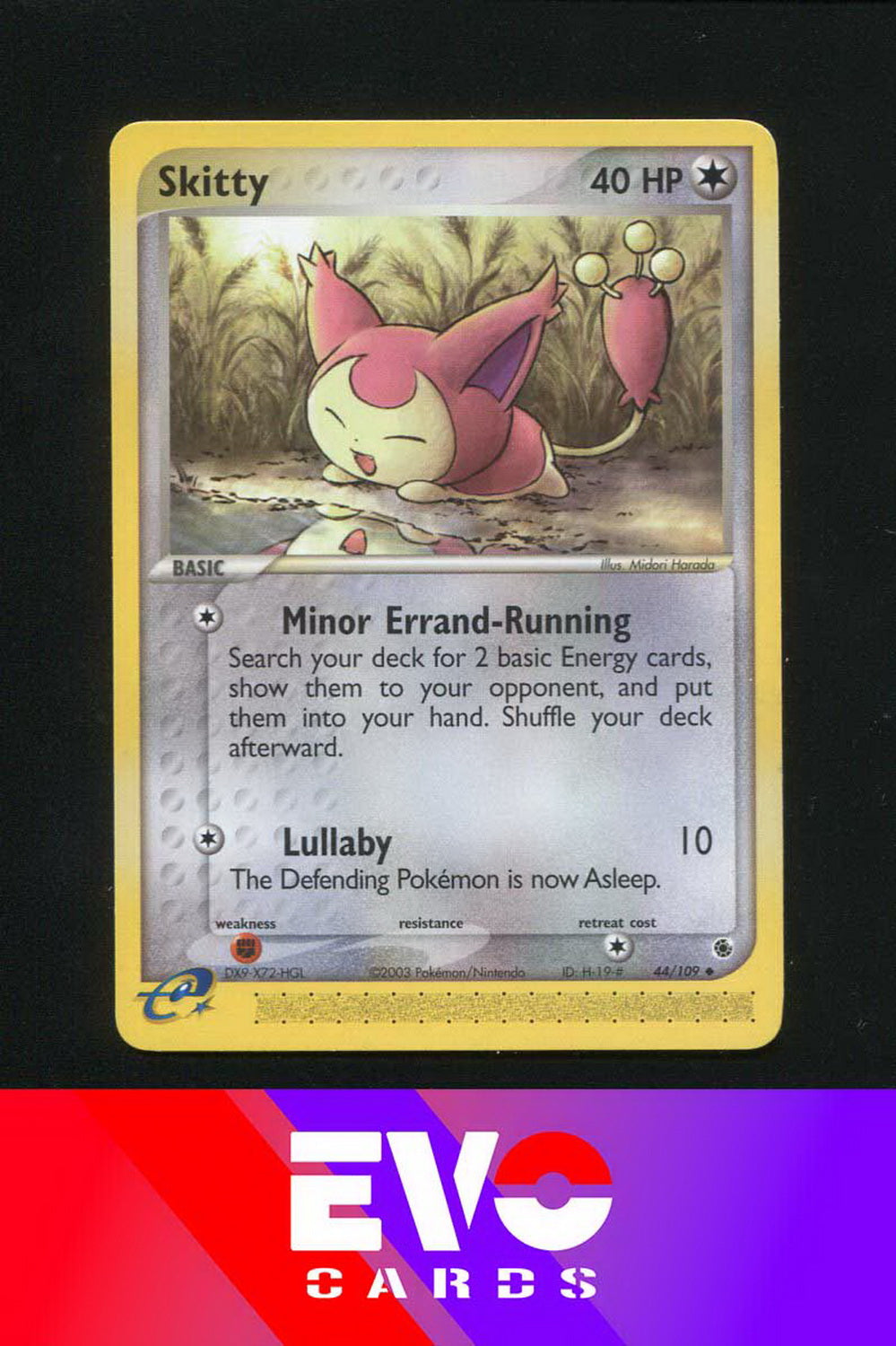 Skitty 44/109 - ex Ruby & Sapphire - Near Mint