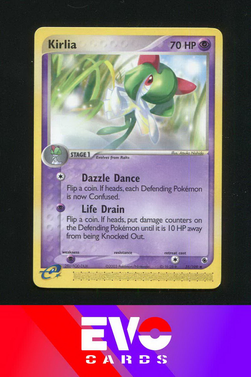Kirlia 35/109 - ex Ruby & Sapphire - Near Mint Kirlia 35/109 - ex Ruby & Sapphire - Near Mint