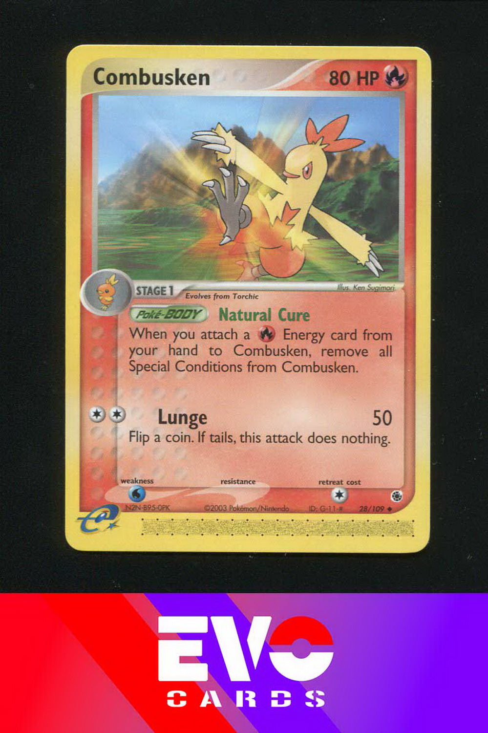 Combusken 28/109 - ex Ruby & Sapphire - Near Mint