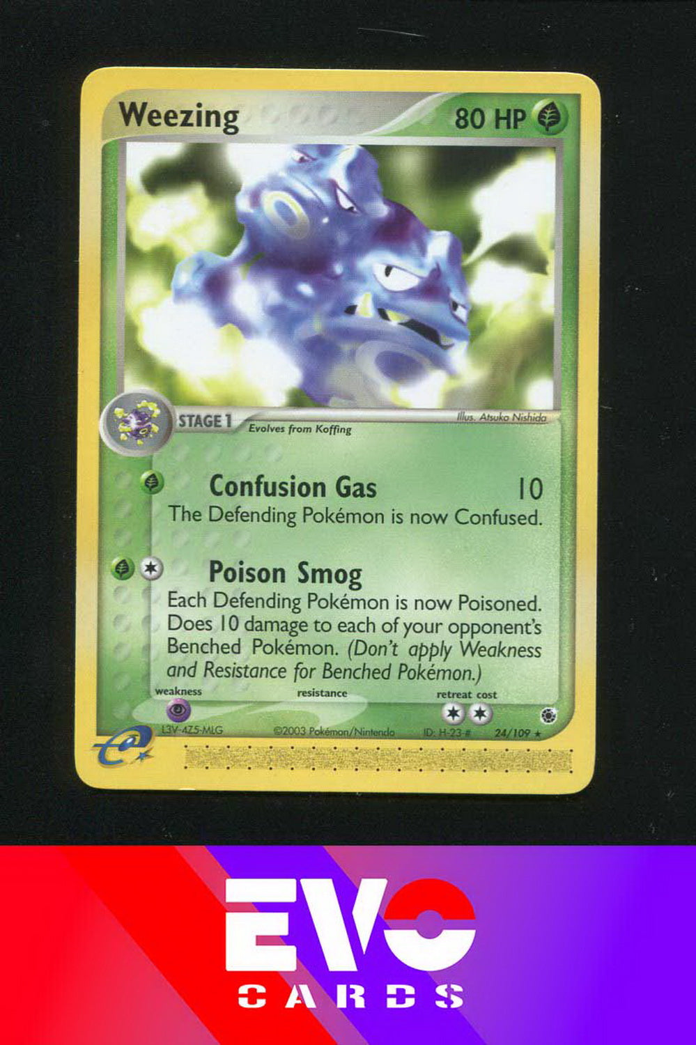 Weezing 24/109 - ex Ruby & Sapphire - Near Mint