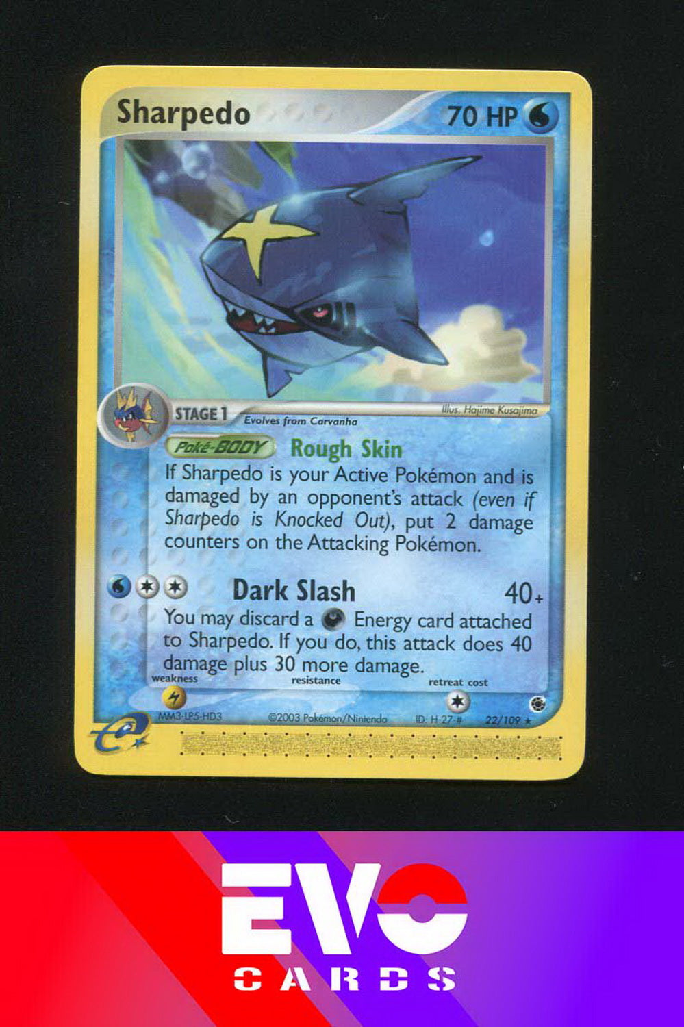 Sharpedo 22/109 - ex Ruby & Sapphire - Near Mint