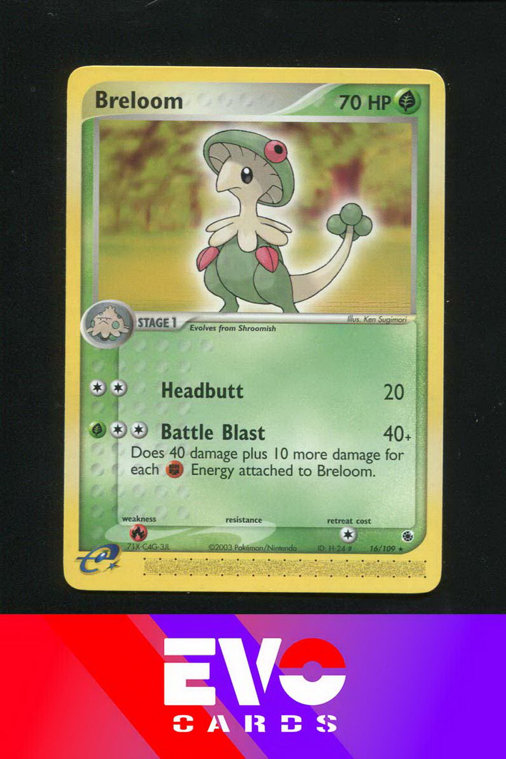 Breloom 16/109 - ex Ruby & Sapphire - Near Mint