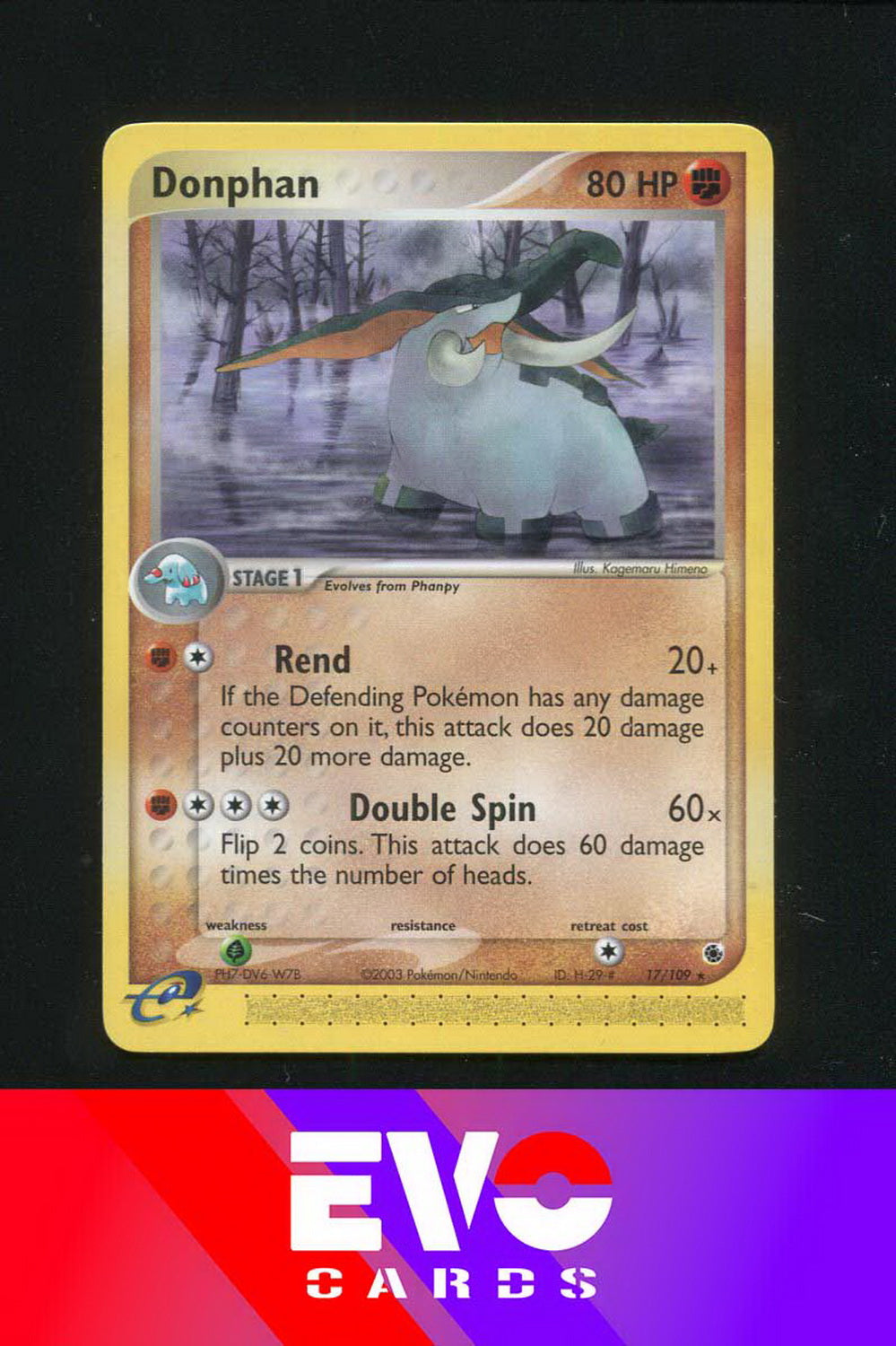 Donphan 17/109 - ex Ruby & Sapphire - Near Mint