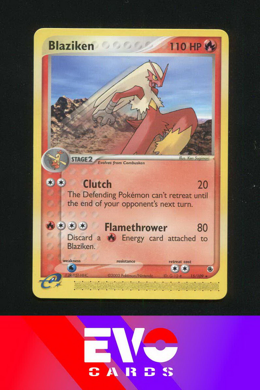 Blaziken 15/109 - ex Ruby & Sapphire - Near Mint Blaziken 15/109 - ex Ruby & Sapphire - Near Mint