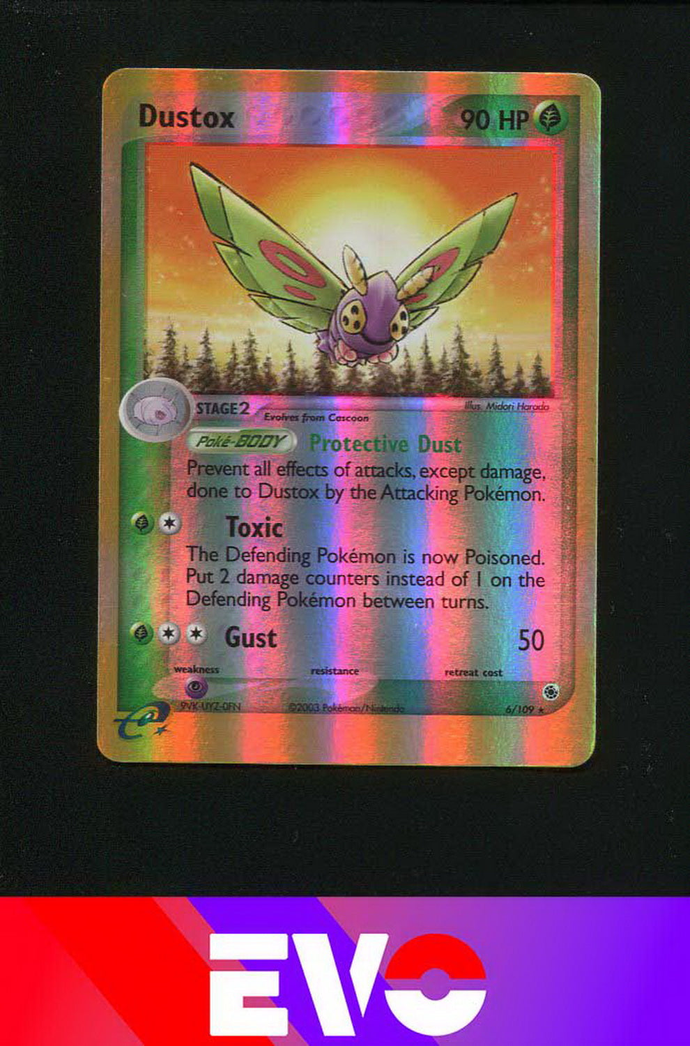 Dustox 6/109 - ex Ruby & Sapphire - Reverse holo - Excellent