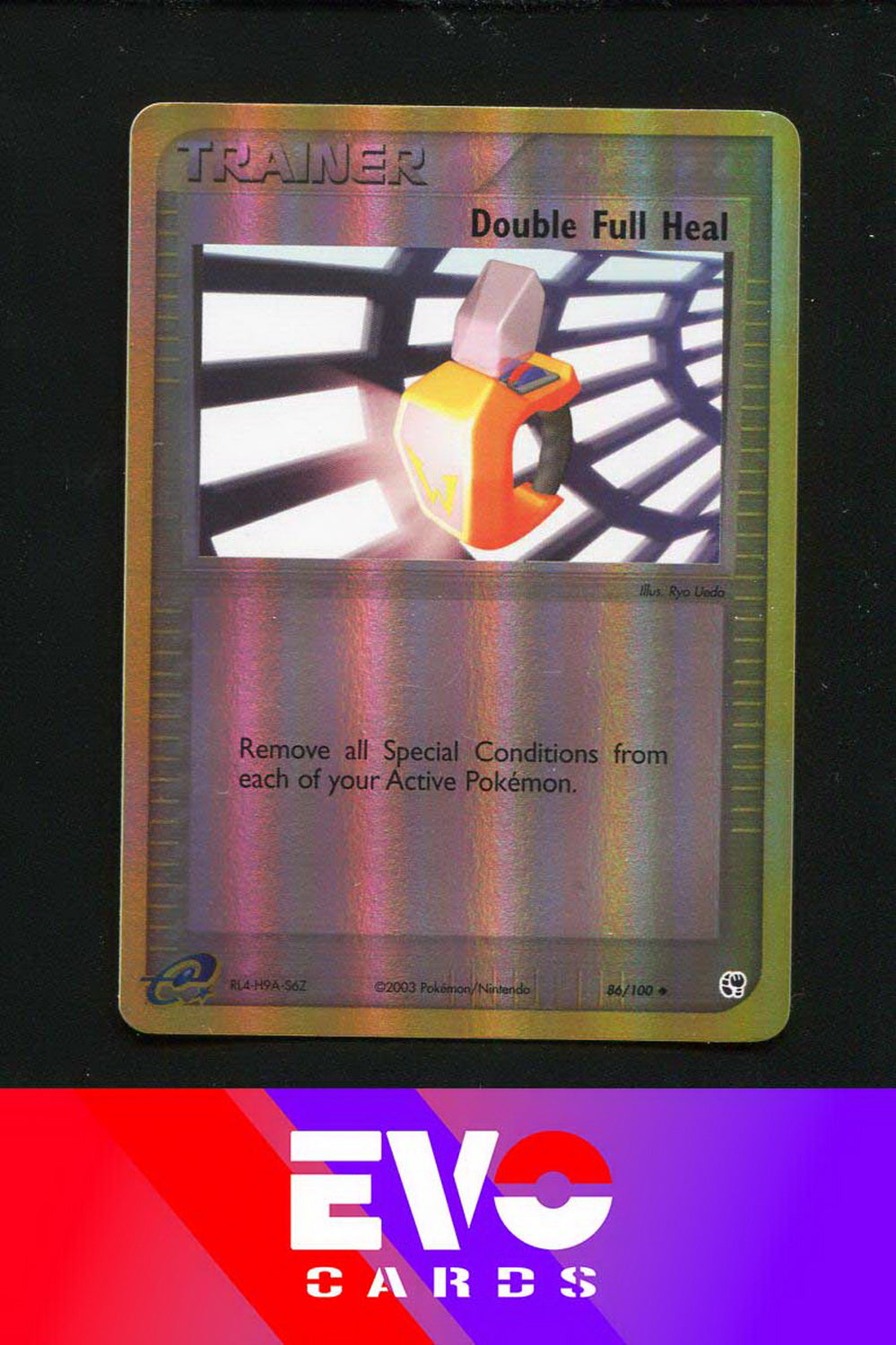 Double Full heal 86/100 - ex Sandstorm - Reverse Holo - Excellent