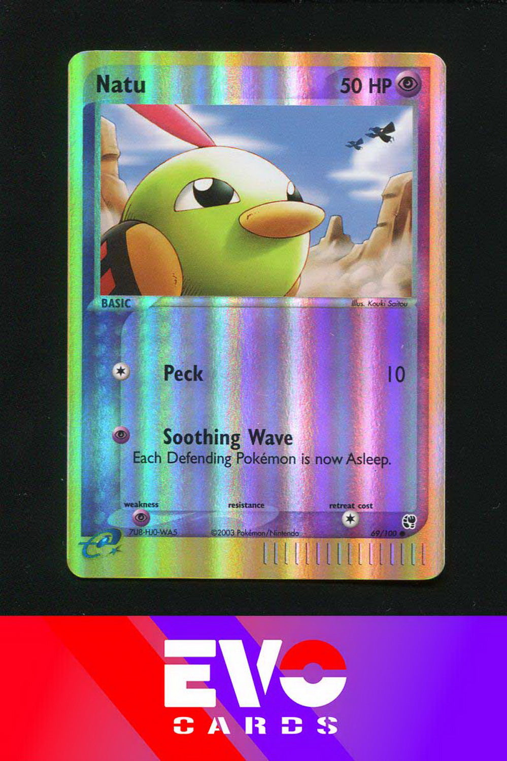 Natu 69/100 - ex Sandstorm - Reverse Holo - Excellent