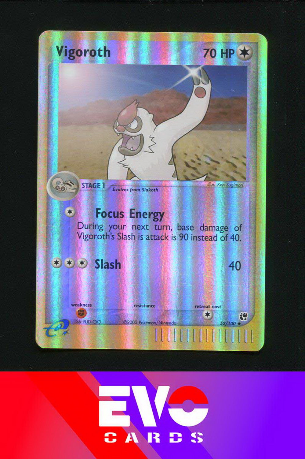 Vigoroth 52/100 - ex Sandstorm - Reverse Holo - Excellent