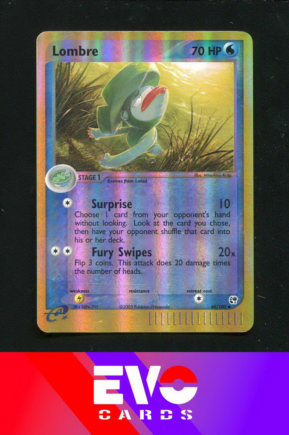 Lombre 46/100 - ex Sandstorm - Reverse Holo - Excellent