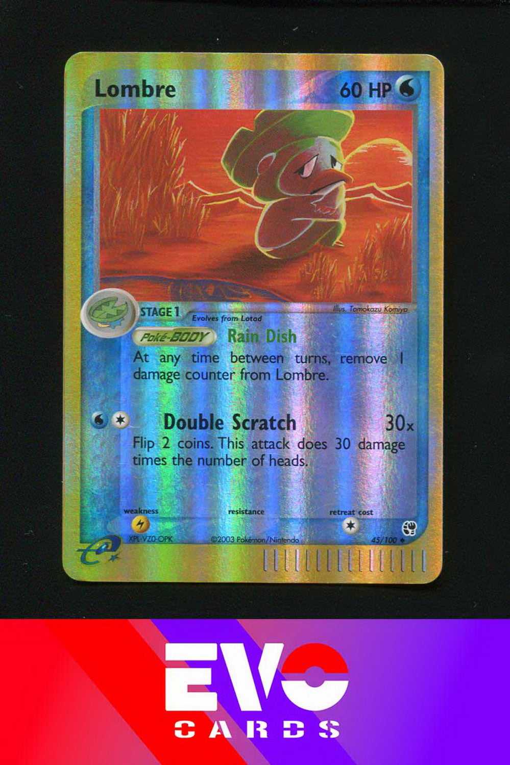 Lombre 45/100 - ex Sandstorm - Reverse Holo - Excellent