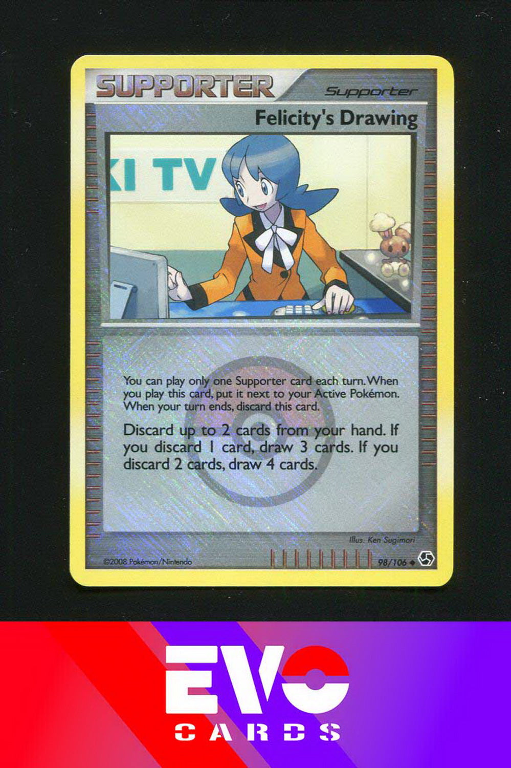 Felicity's Drawing 98/106 - League Promo - Near Mint