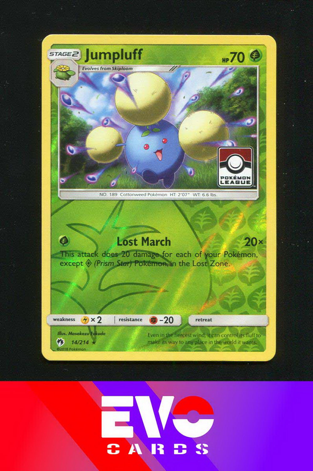 Jumpluff 14/214 - League Promo - Near Mint