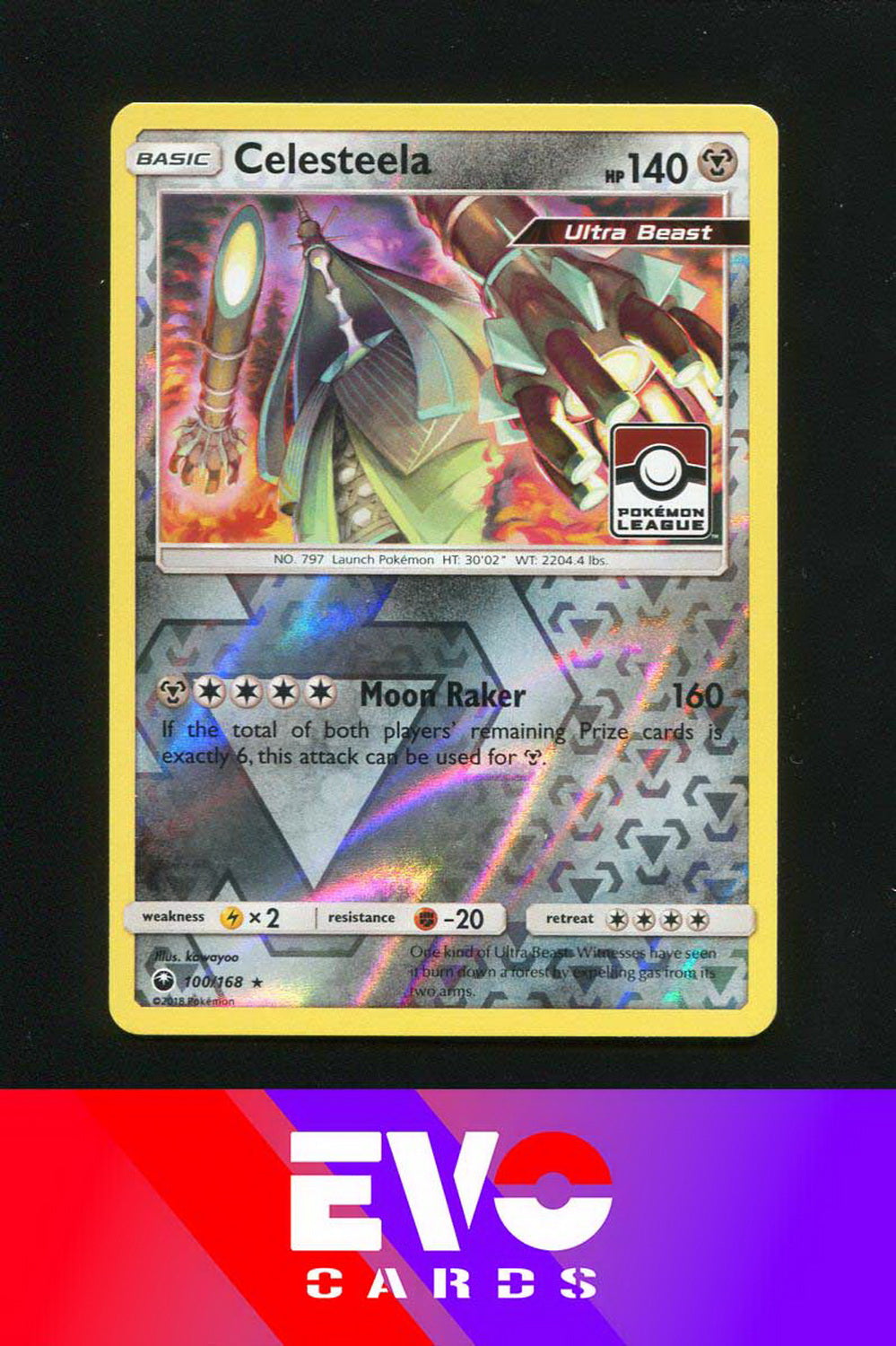 Celesteela 100/168 - League Promo - Near Mint