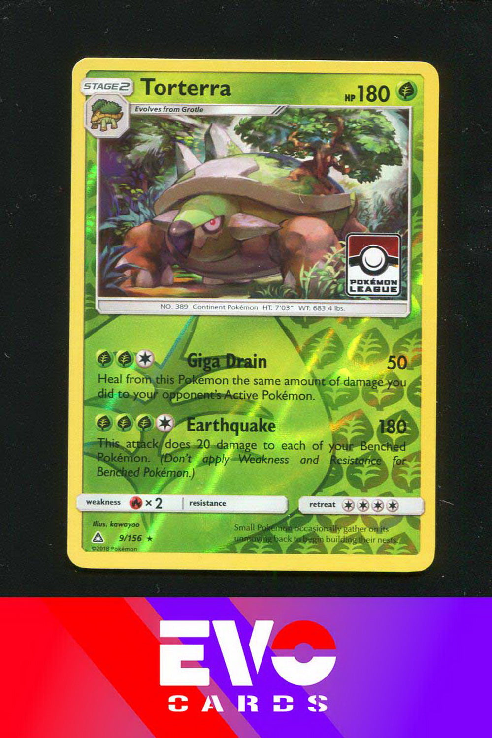 Torterra 9/156 - League Promo - Near Mint