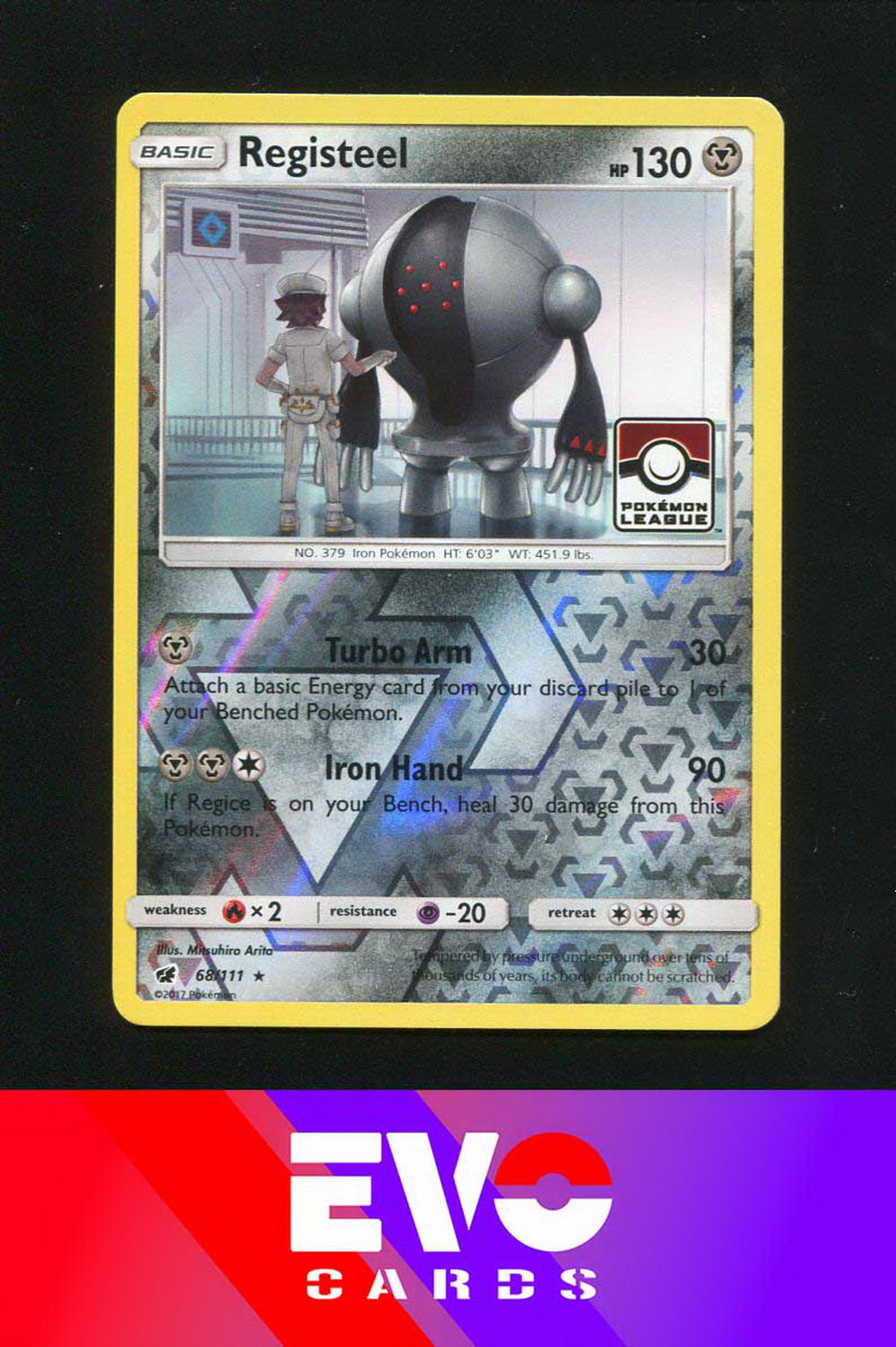 Registeel 68/111 - League Promo - Near Mint