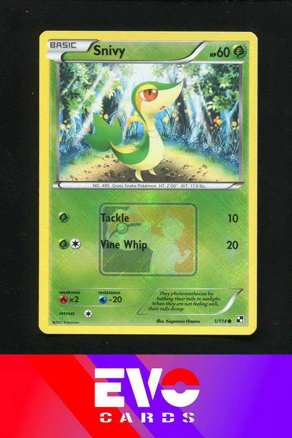 snivy pokemon card value Snivy 1/114 - League Promo