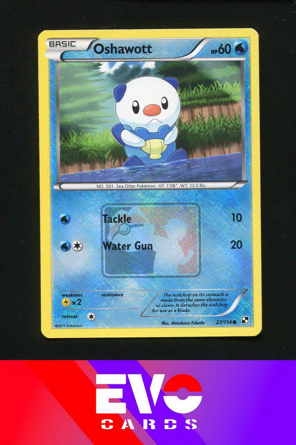 Oshawott 27/114 - League Promo - Near Mint Oshawott 27/114 - League Promo - Near Mint
